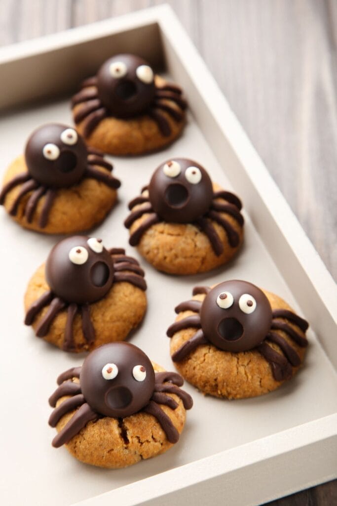 Sweet and Spooky Spider Cookies