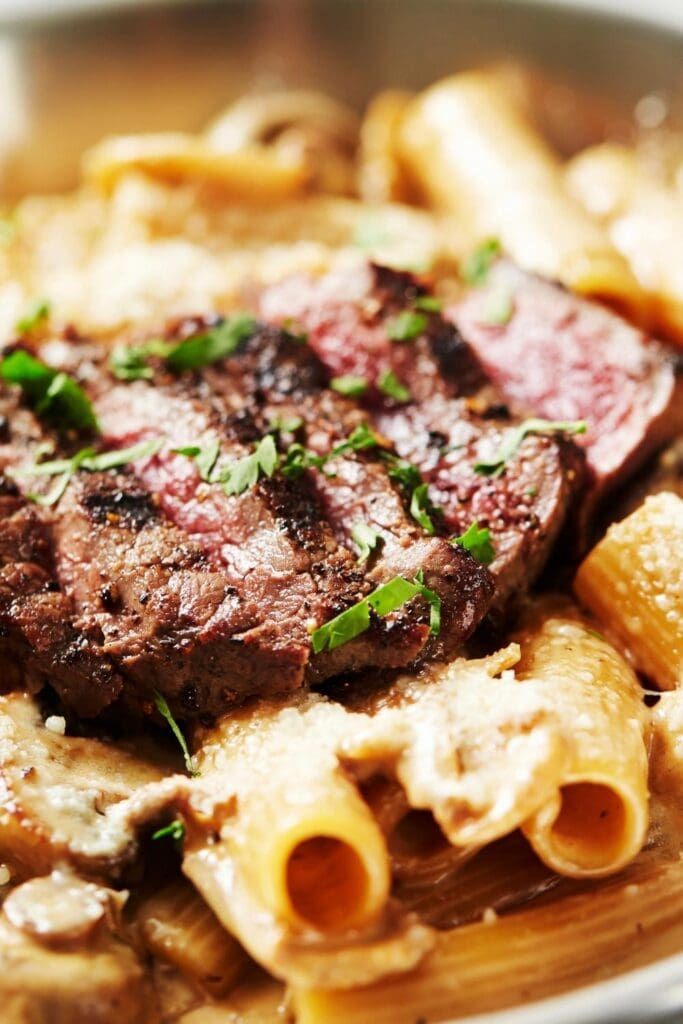 Beef Steak with Penne Pasta