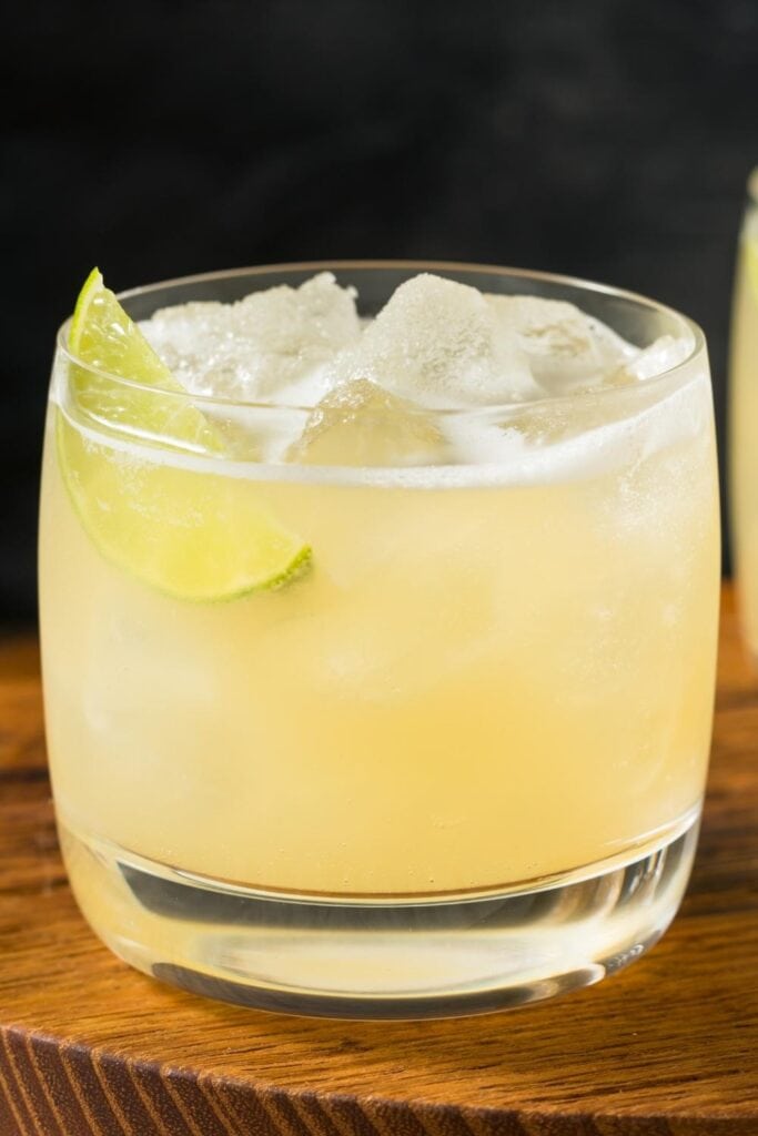 Boozy Margarita Cocktail with Tequila and Lime