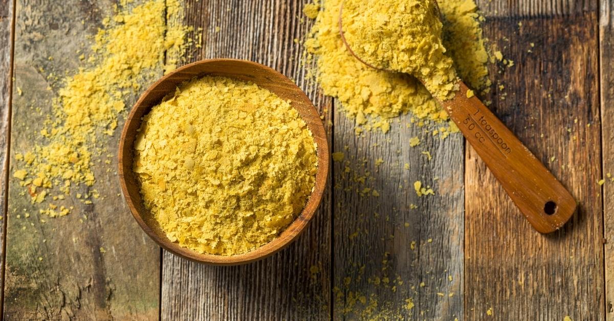 Bowl of Yellow Organic Nutritional Yeast