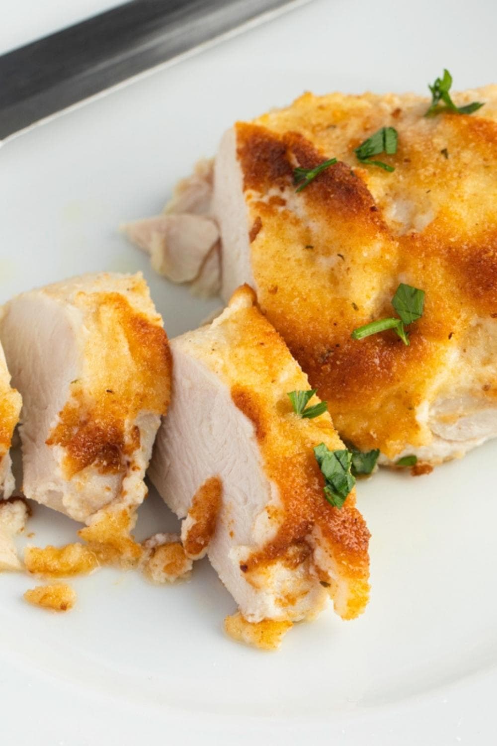 Sliced Hellmann's Parmesan Crusted Chicken