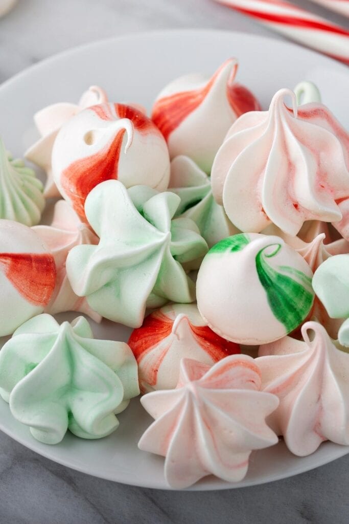 Sweet Homemade Colorful Meringues