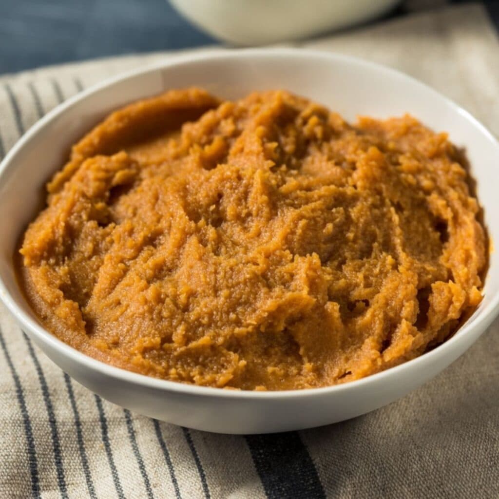 White Miso Paste in a small white bowl