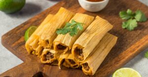 Homemade Masa Harina Tamales with Ground Beef