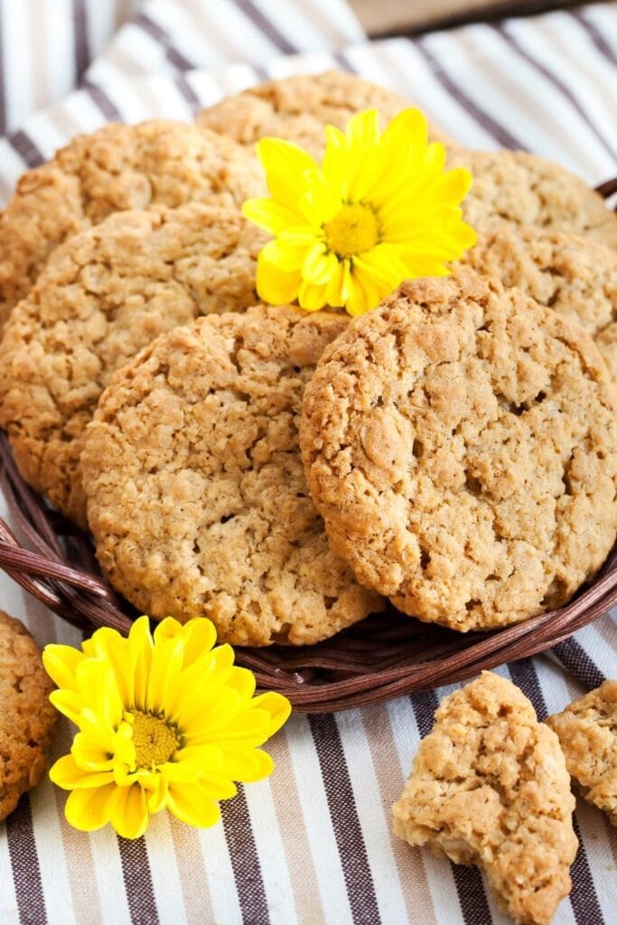 Homemade Oatmeal Peanut Butter Cookies with Peanut Butter Powder