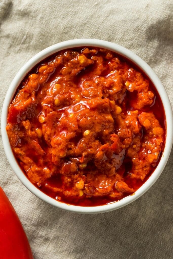 Hot Pepper Sauce Spread in a Bowl