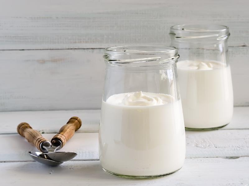 Cow's Milk Yogurt on Jars