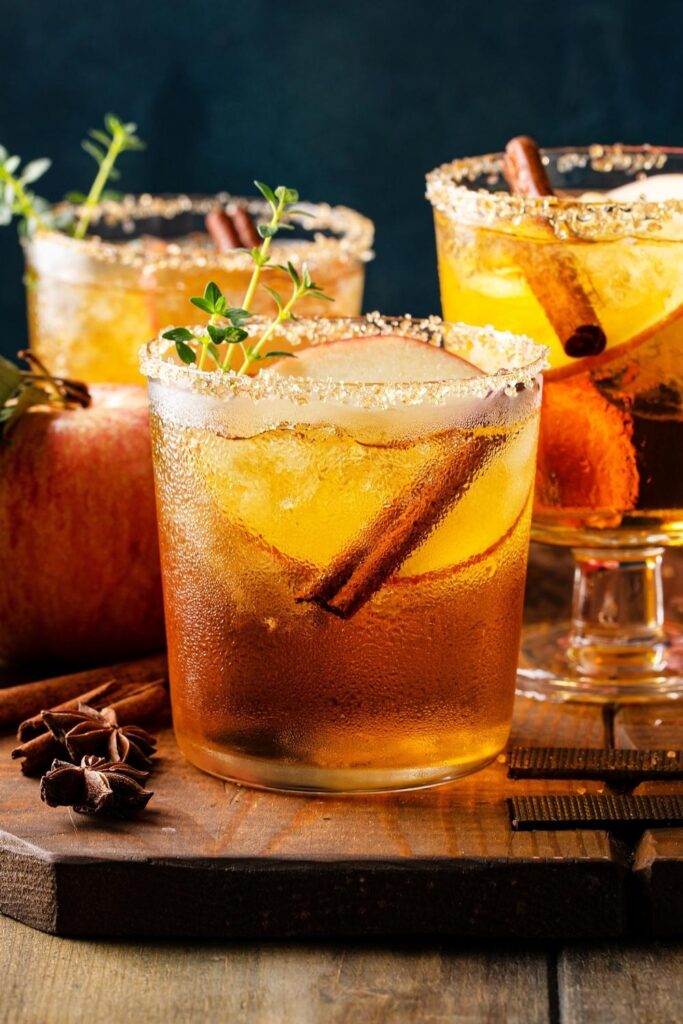 Apple Cider Margarita with Jack Daniels and Cinnamon