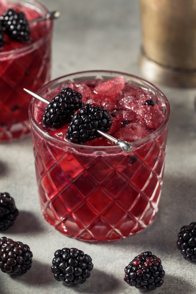 Boozy Refreshing Blackberry Cocktail - Fall Gin Cocktails & Drink Recipes