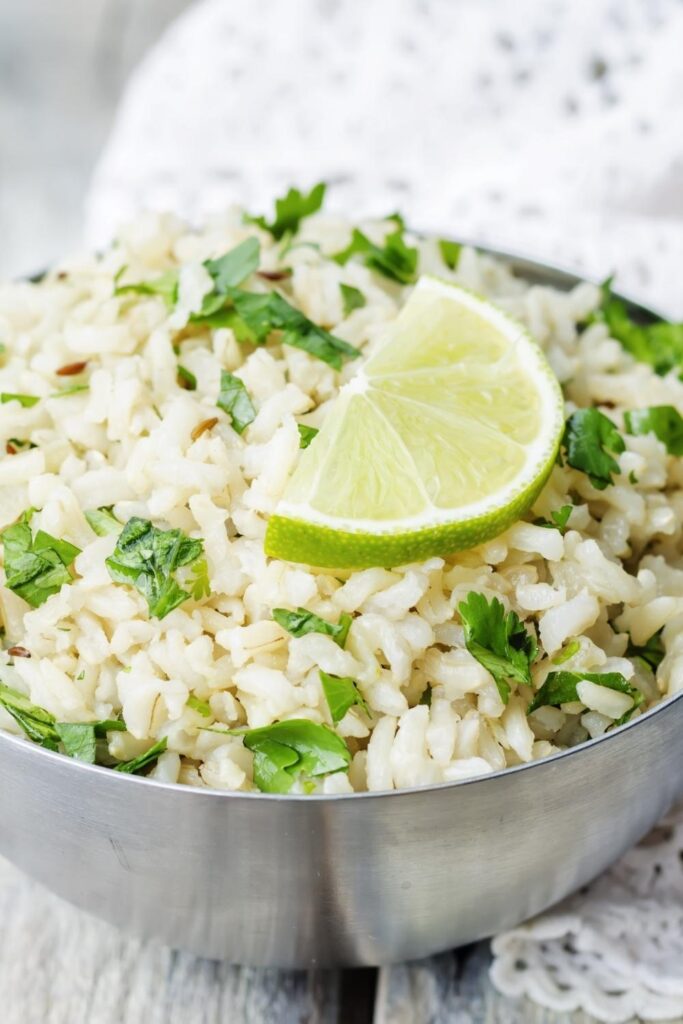 Cilantro Lime Rice in a Bowl