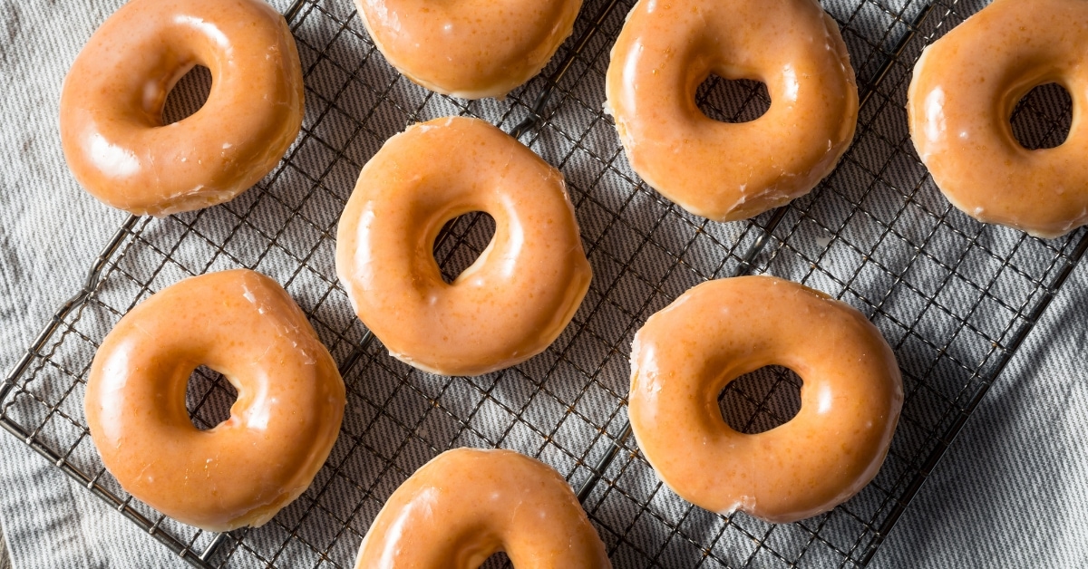 Glazed Donuts Ready to Eat