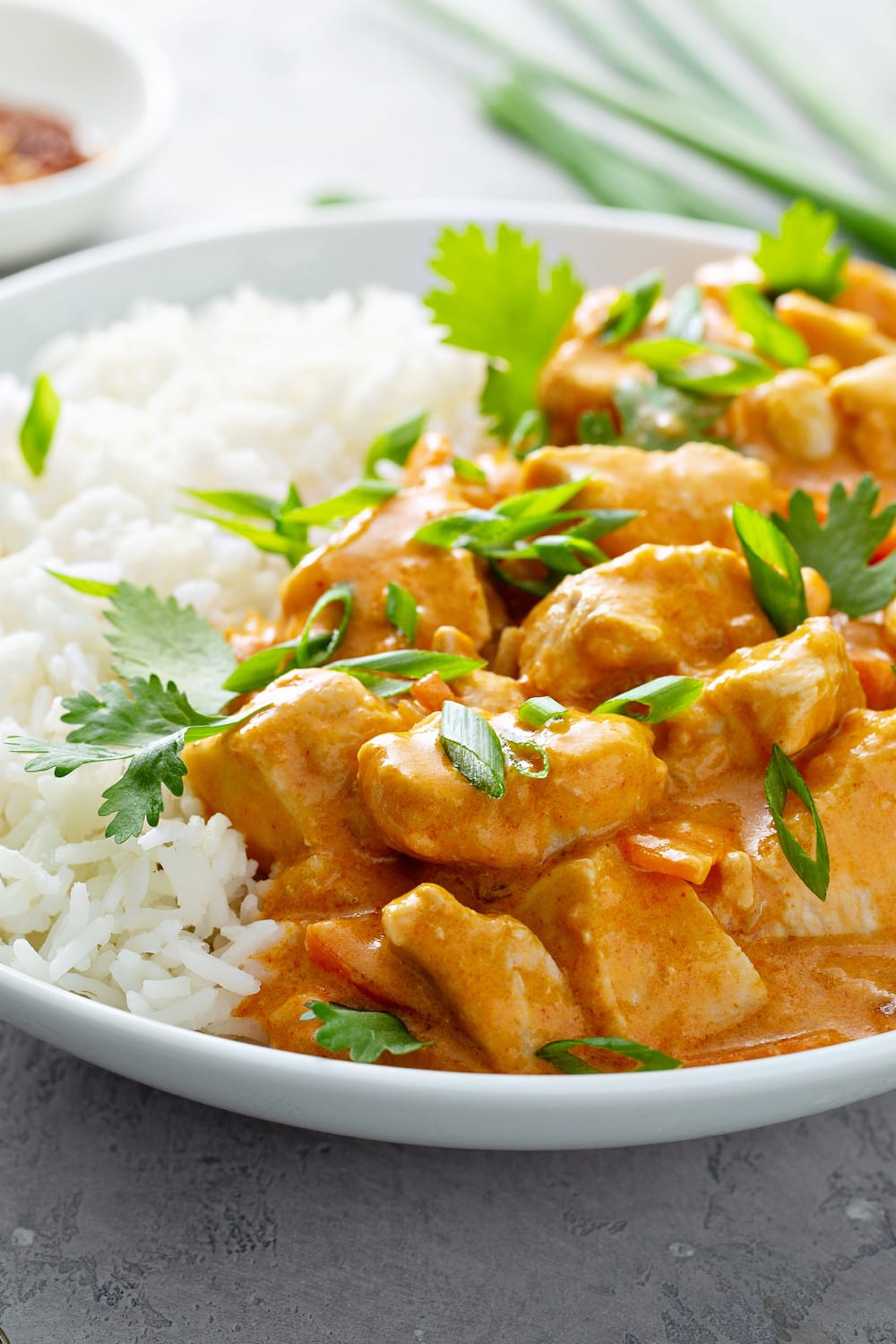 Homemade Curry Chickem with White Rice