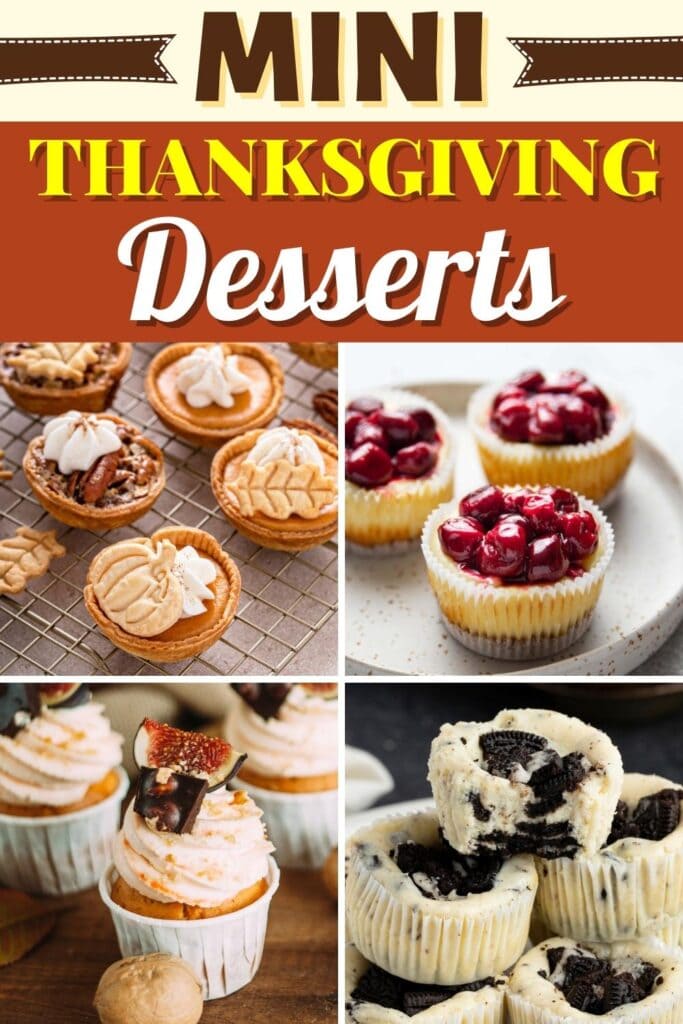 Mini Thanksgiving Desserts