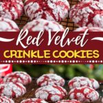 Red Velvet Crinkle Cookies