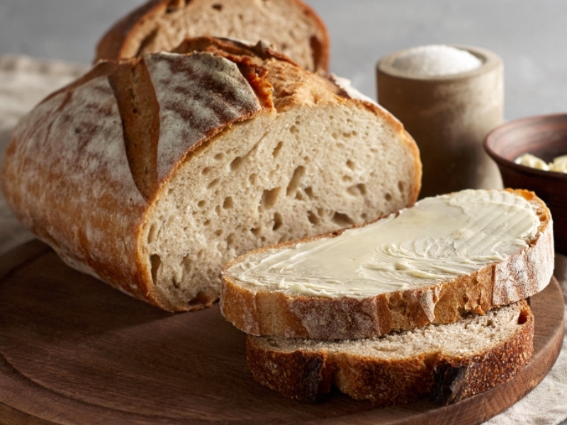 Sourdough Bread With Butter