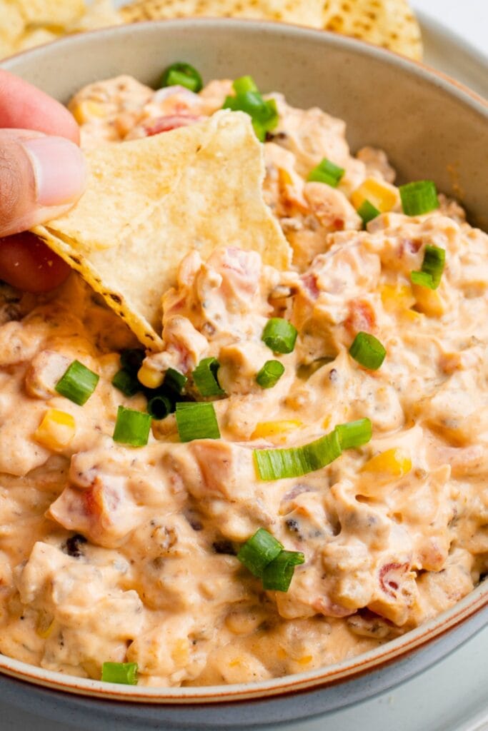 Creamy Potato Chip Dip with Green Onions