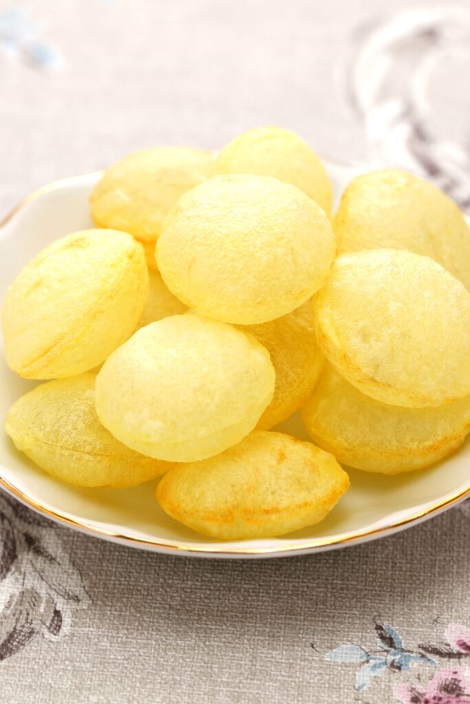 Pommes Souffles on a Saucer