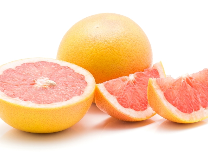 Fresh Slices of Star Ruby Grapefruit 