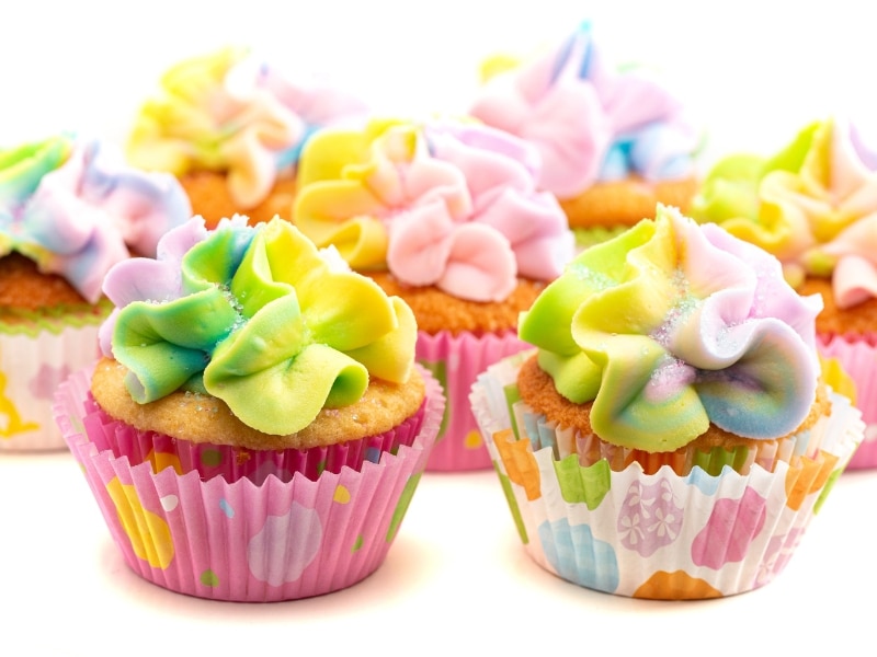 Sweet Homemade Pastel Cupcakes