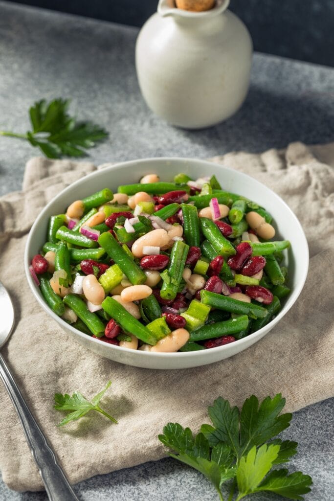 Three Bean Salad with Green, Cannellini and Kidney