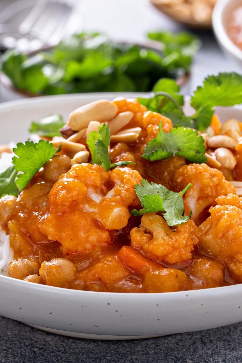 Vegan Cauliflower Curry with Chickpea and Butternut Squash