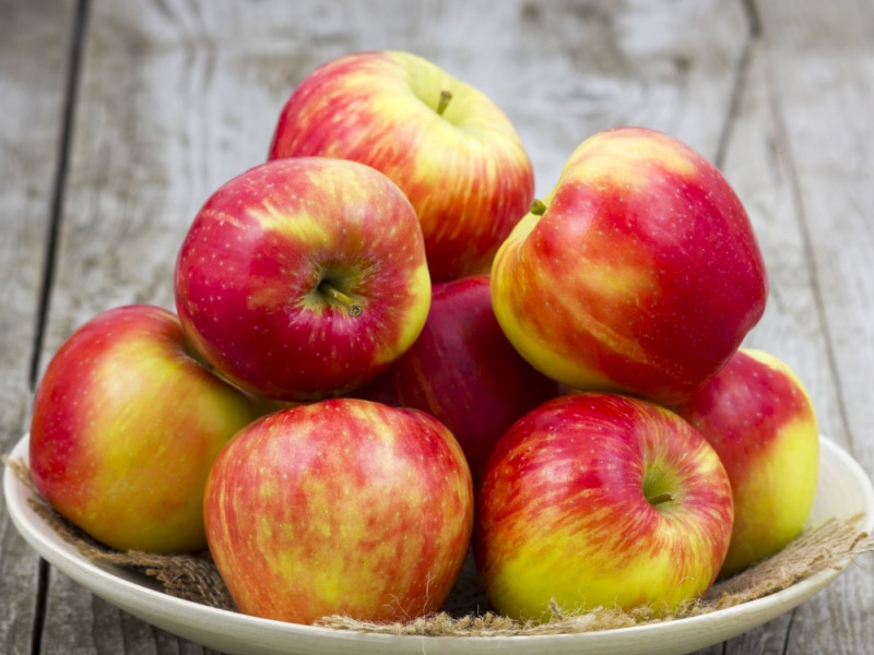 Ambrosia Apples on Plate