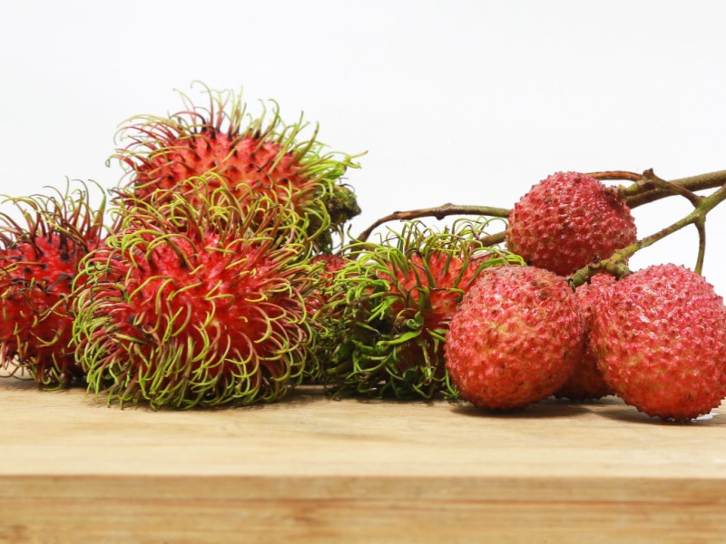 Rambutan and Lychees
