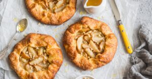 Sweet Homemade Pear Tart with Caramel