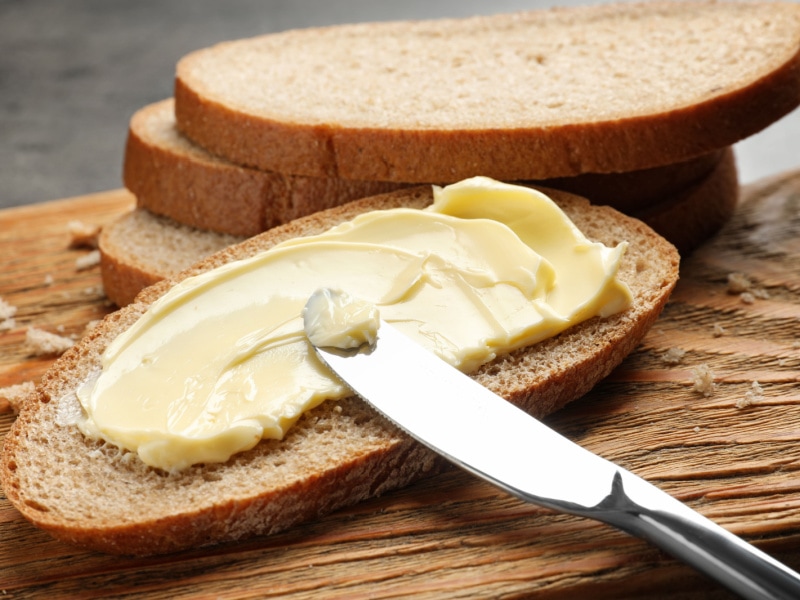 Toast Bread With Oleo Spread