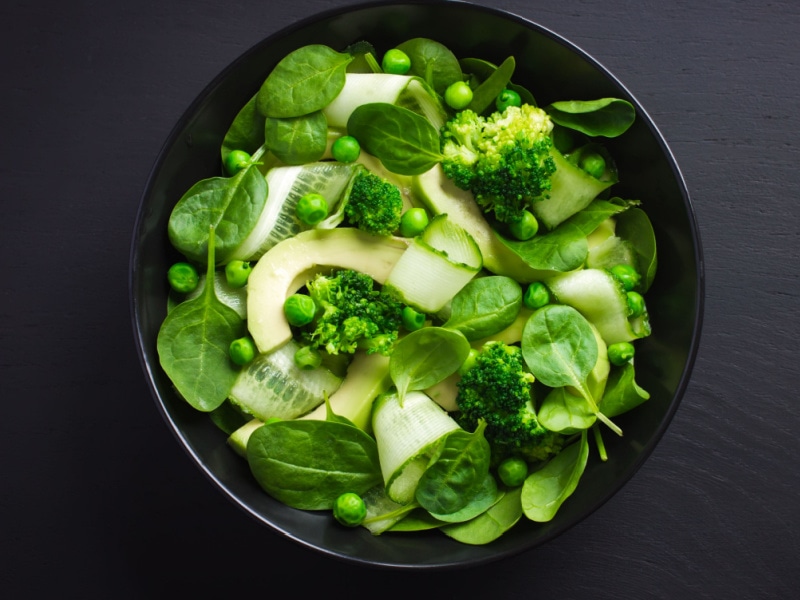 A Bowl of Mixed Green 
Vegetables