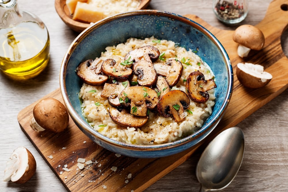 Homemade Risotto with Mushrooms