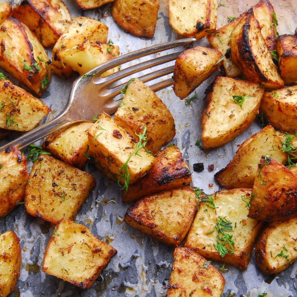 Homemade Roasted Potatoes with Herbs