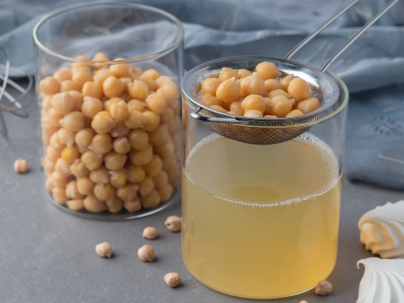 Aquafaba in a Glass Jar