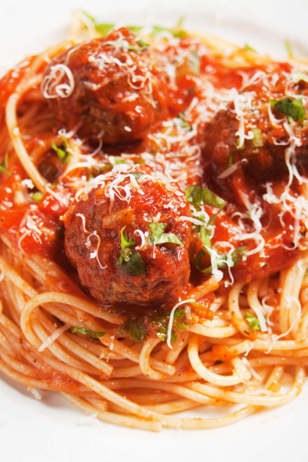 Ina Garten Meatballs and Spaghetti with Cheese and Herbs