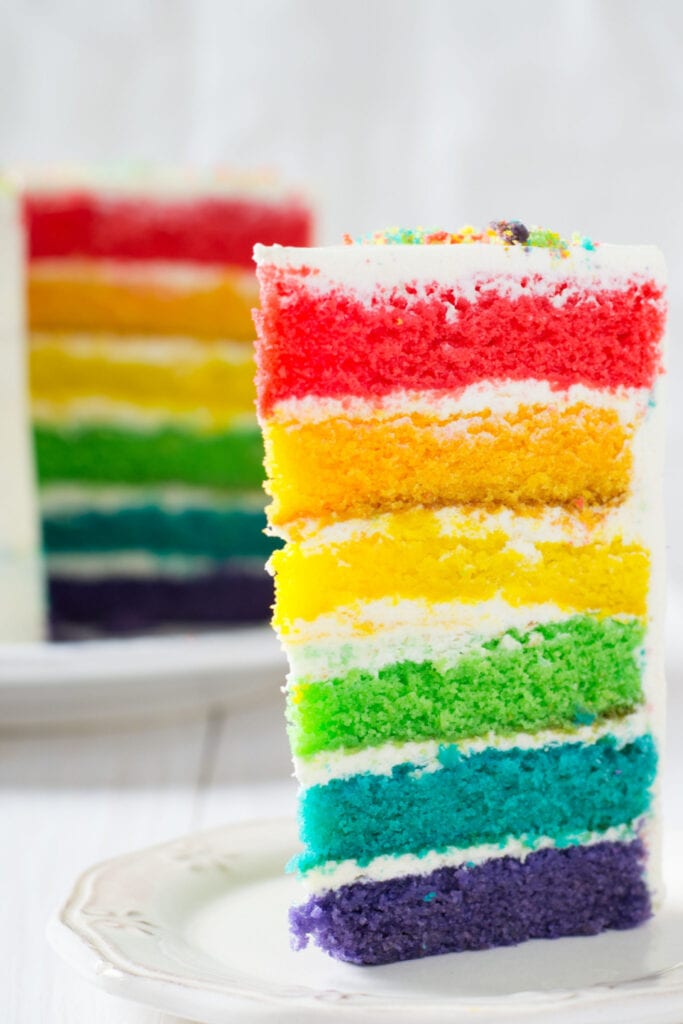 rainbow layer cake