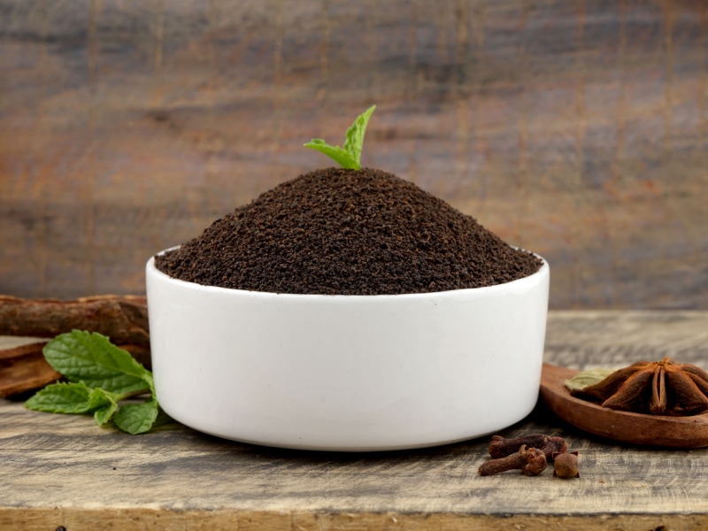 Chai Tea Granules in a Bowl