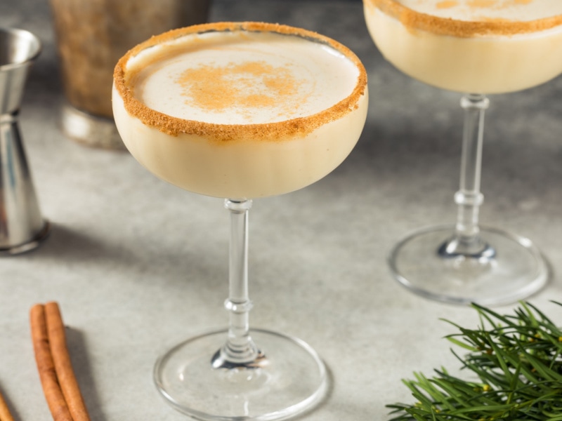 Eggnog in a Coupe