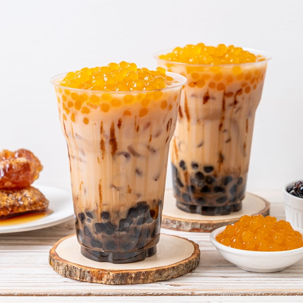 Refreshing Boba Milk Tea with Pearls