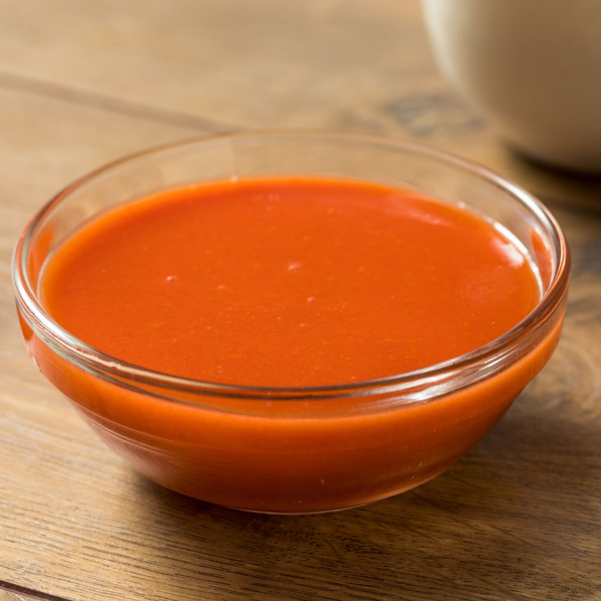 Hot Sauce in a Glass Bowl