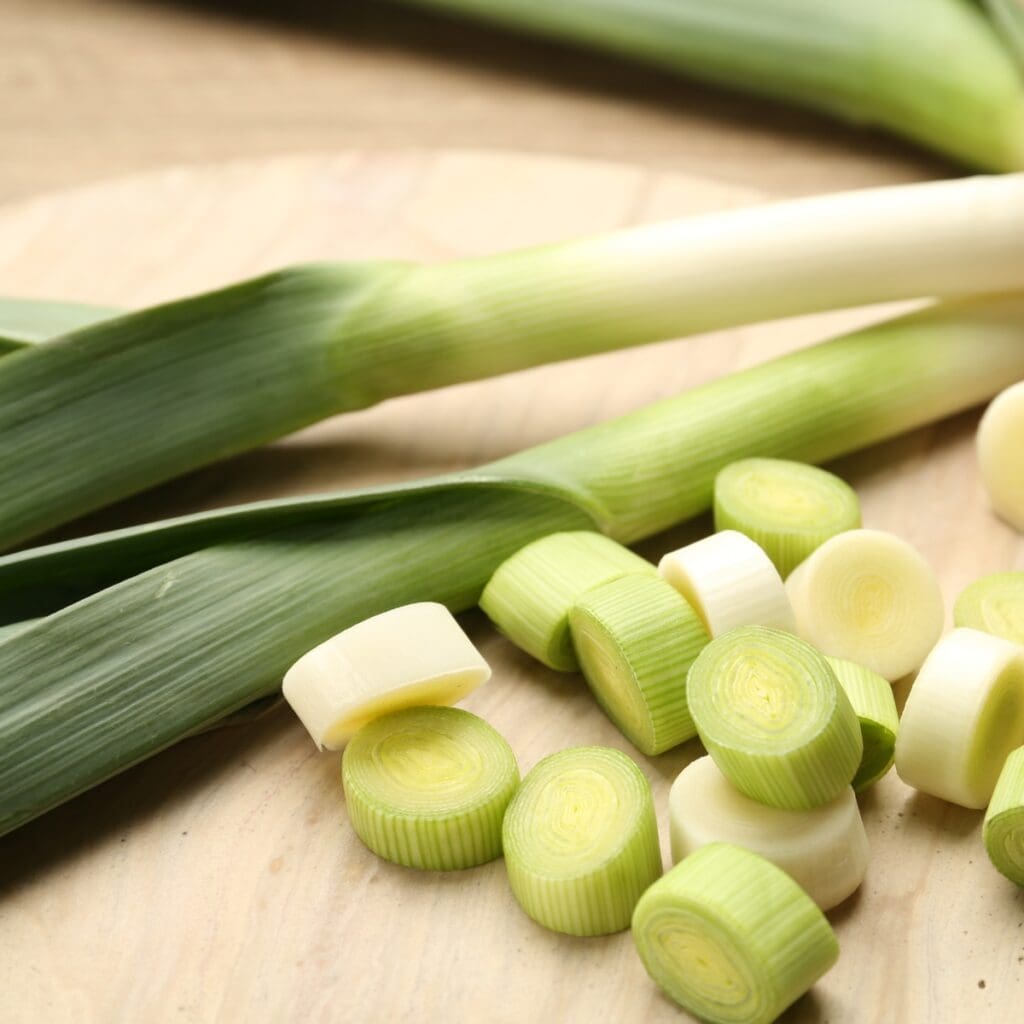 Sliced Leeks