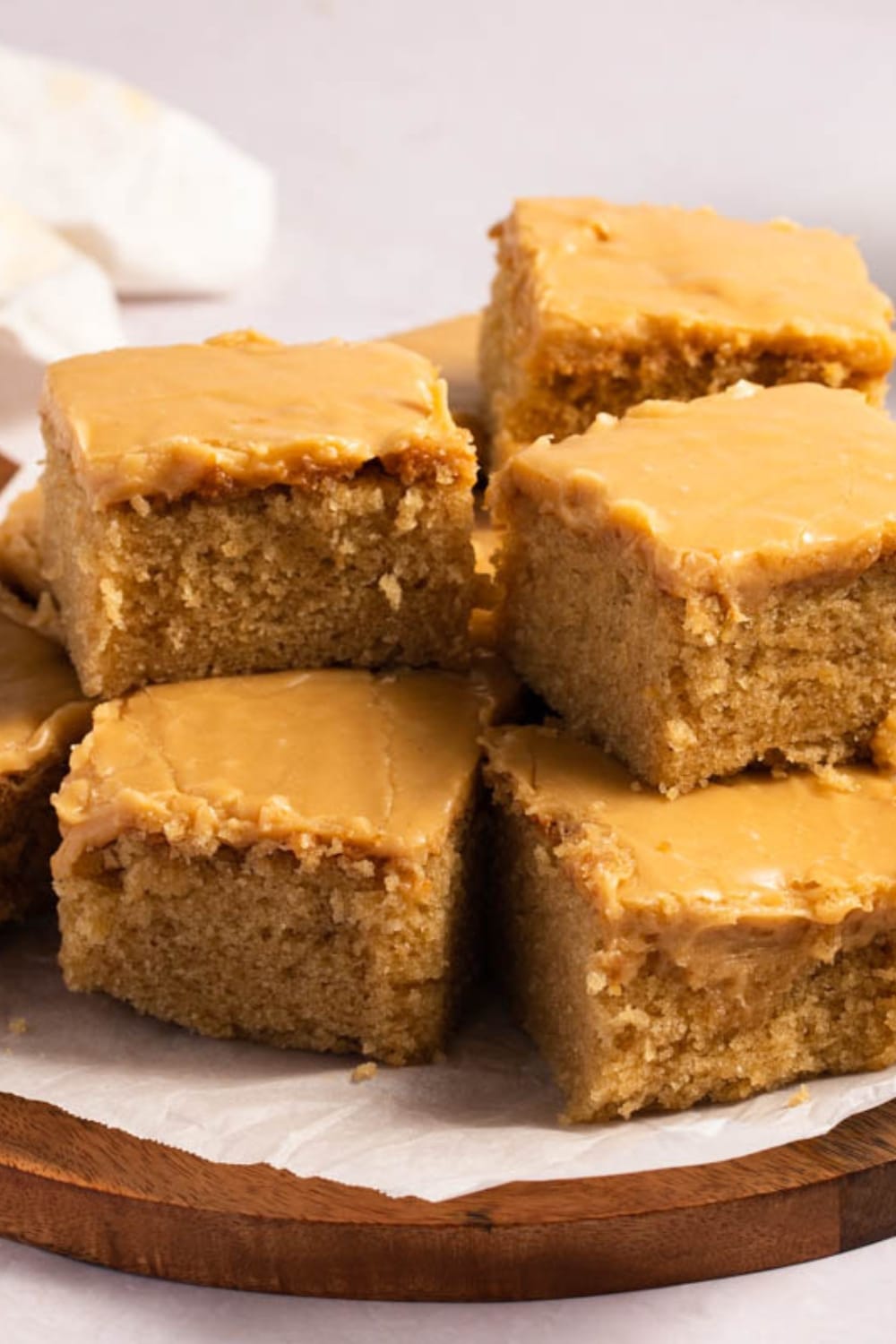 Homemade Peanut Butter Cake with icing