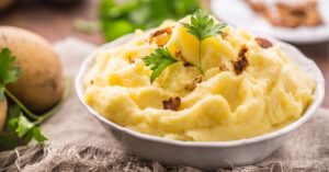 Bowl of Homemade Mashed Potatoes