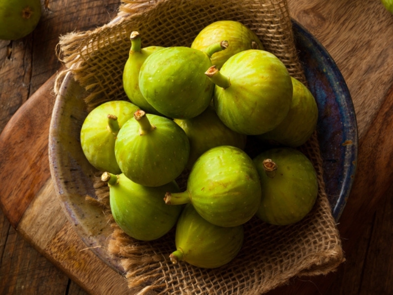 Green Excel Figs in a Bowl