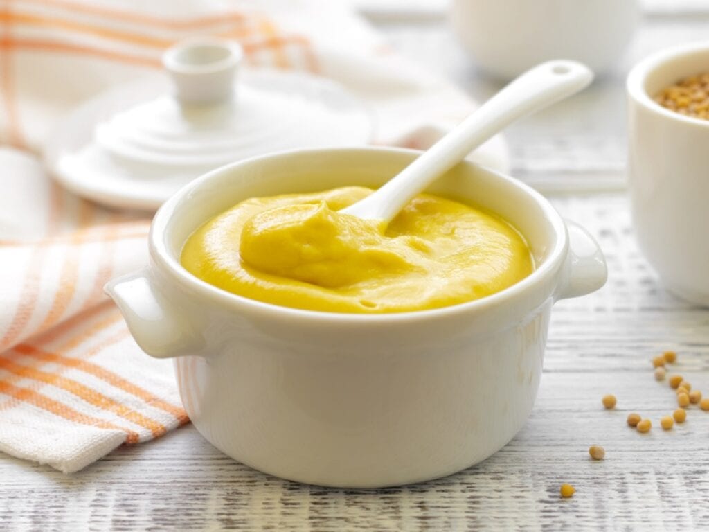 Mustard Sauce in Small Bowl
