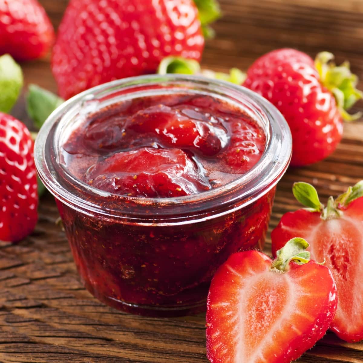 Strawberry Cake Filling in Small Jar