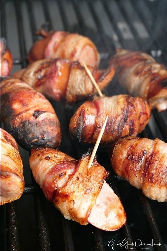 BBQ Bacon Wrapped Kielbasa