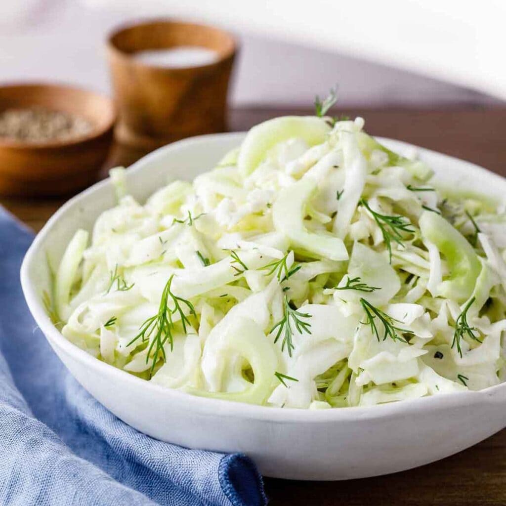 Creamy Cucumber and Cabbage Cole Slaw (A Paleo Staple)
