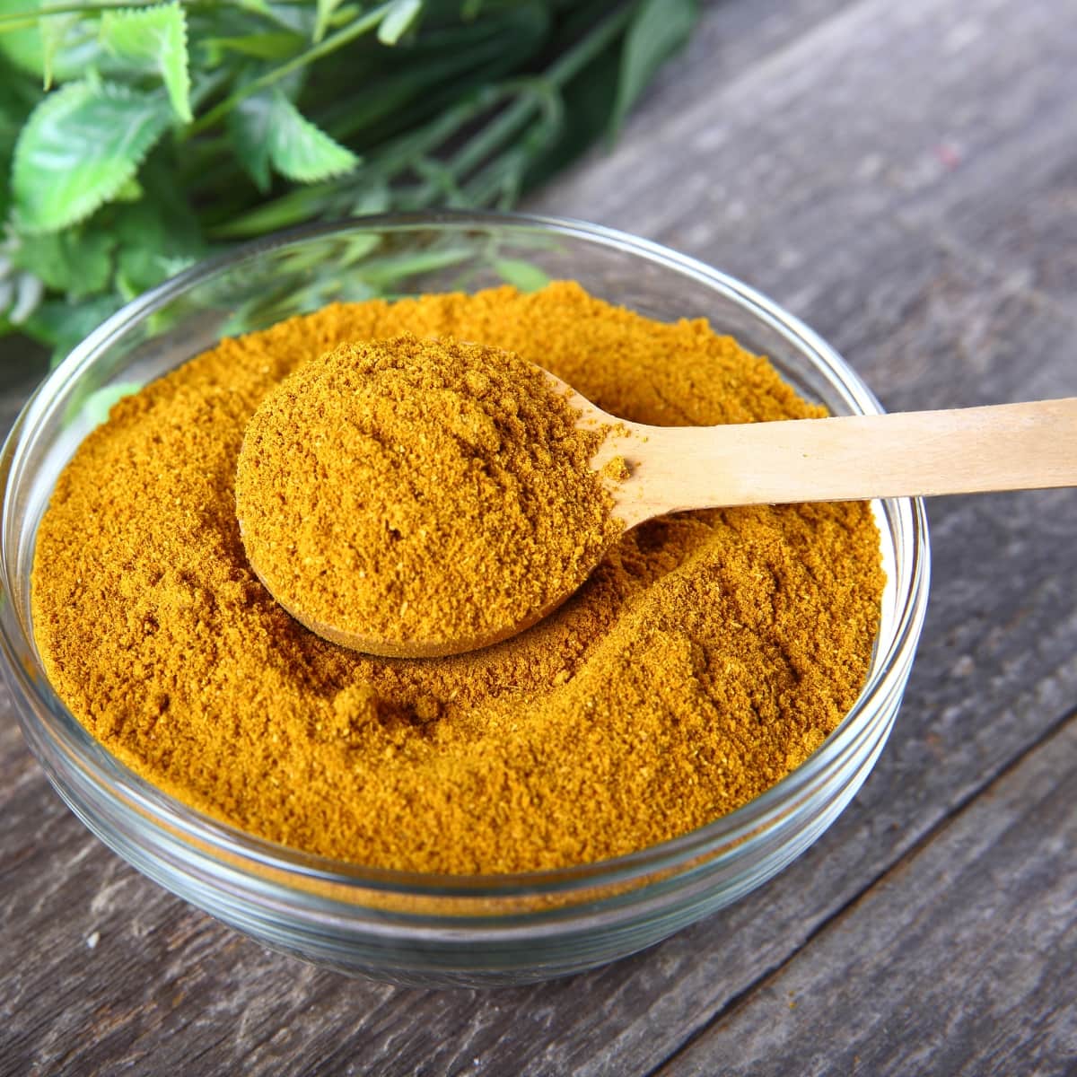 Curry Powder on a Glass Bowl