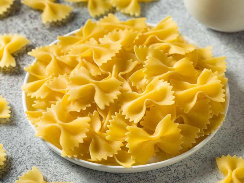 Dry Italian Bow Tie Farfalle Pasta Ready to Cook