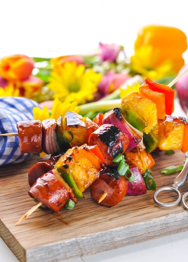 Hawaiian Kielbasa Kabobs 